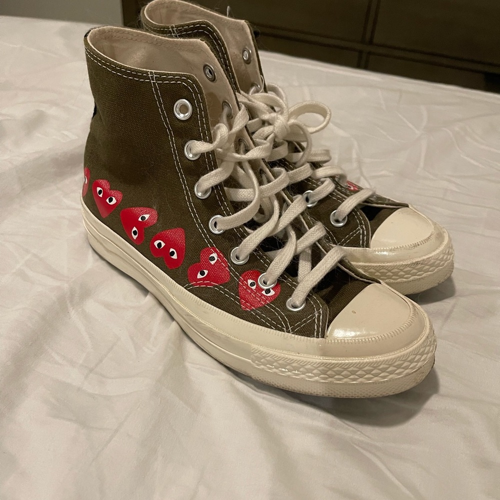 CdG PLAY x Converse Unisex Chuck Taylor All Star Multi Heart High-Top Sneakers